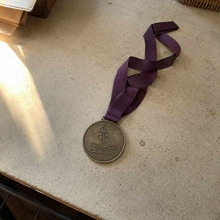 Branded race medals with logo