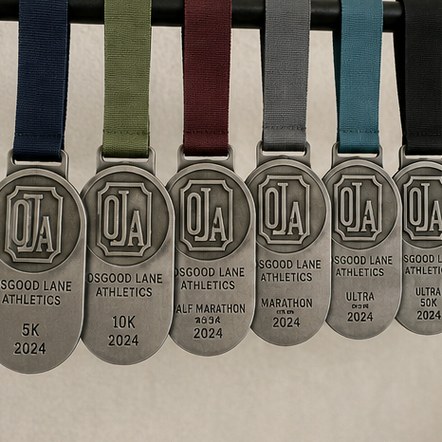 Customized race medals for trail and ultra events